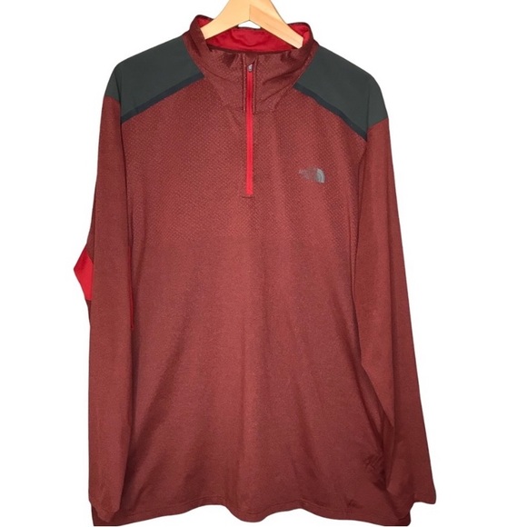 The North Face Base Layer Shirt Top Quarter Zip Long Sleeve XXL Flashdry XD - Picture 4 of 7